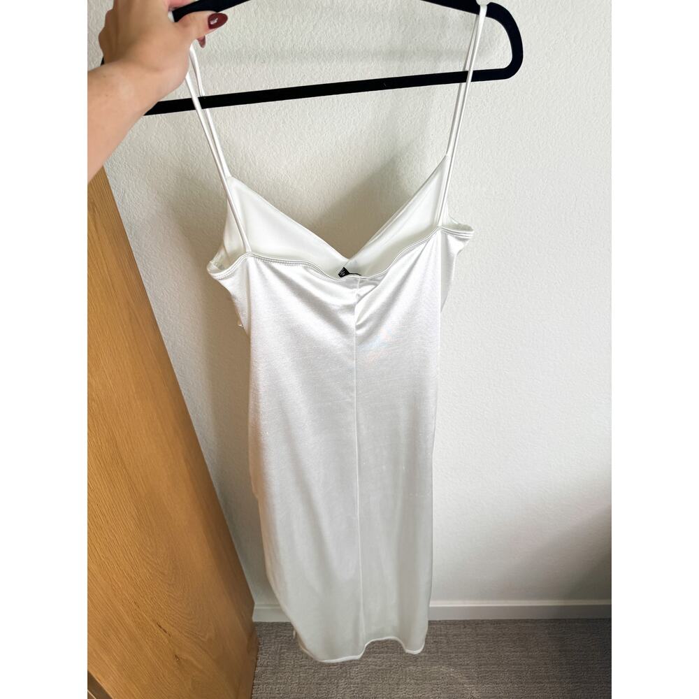 Windsor Kristen Formal Satin Cowl Neck Midi Dress - Picture 4 of 12